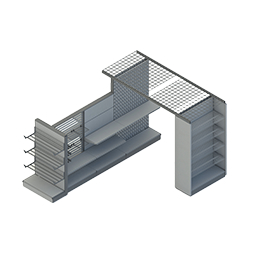 Heavy Duty Supermarket Shelves Modular Design 500kg Capacity