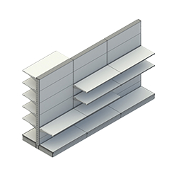 Gondol Raflı Sistem 30x80mm Dikmeler Ayarlanabilir Perakende Rafı
