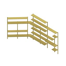 Süpermarket Raf Sistemi 1500mm Modüler Teşhir Rafı